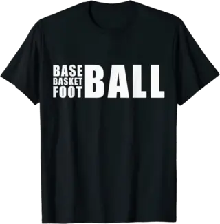 Baseball, Basketball, and Football T-Shirt