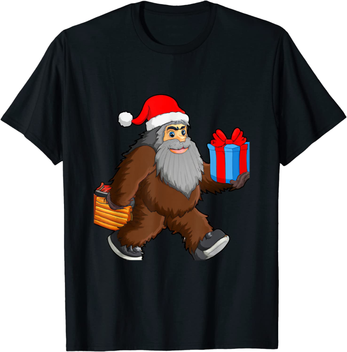 Bigfoot Santa Claus T-Shirt