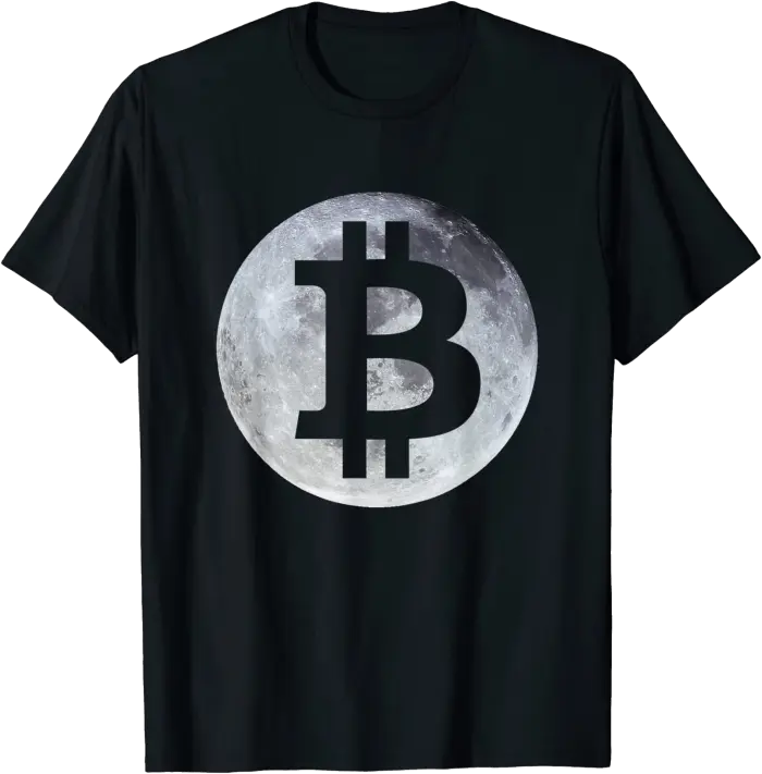 Bitcoin Cryptocurrency Moon T-Shirt