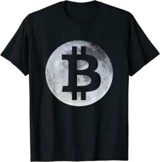 Bitcoin Cryptocurrency Moon T-Shirt