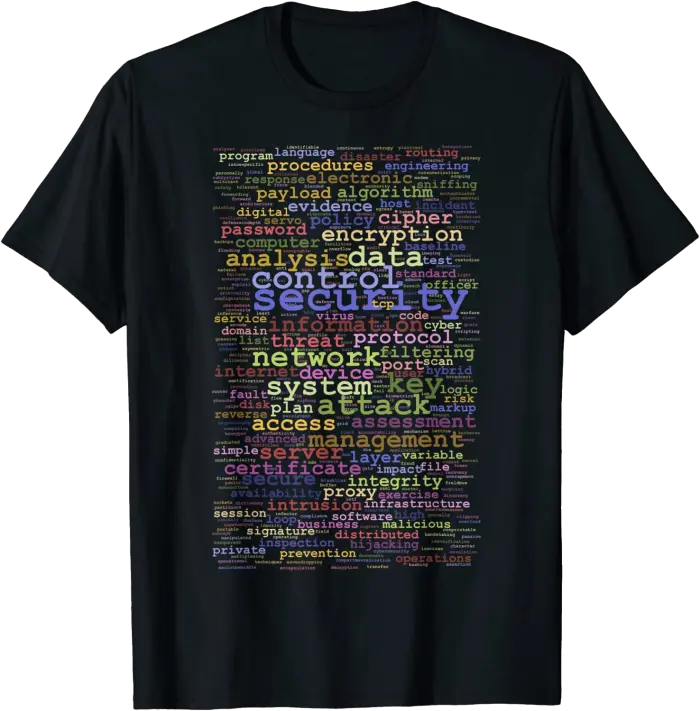 Computer and Cybersecurity Terms T-Shirt