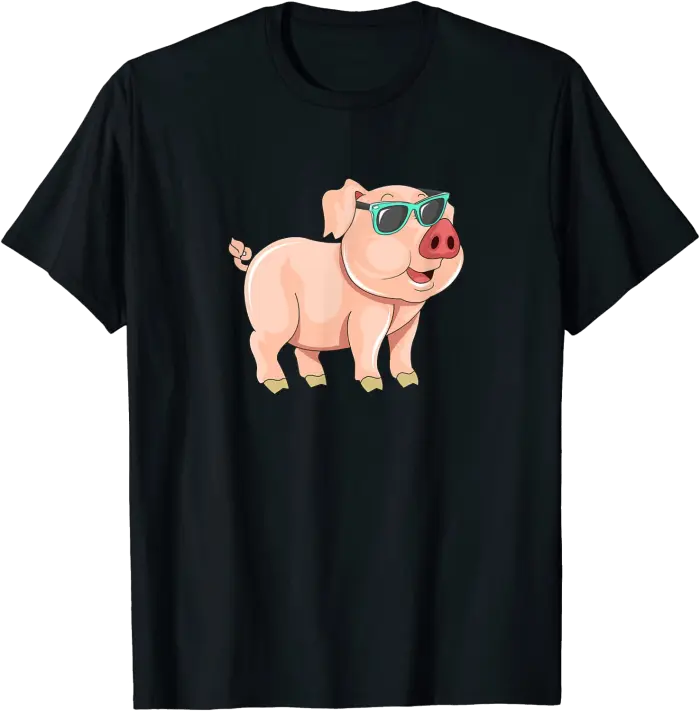 Cool Pig with Sunglasses T-Shirt