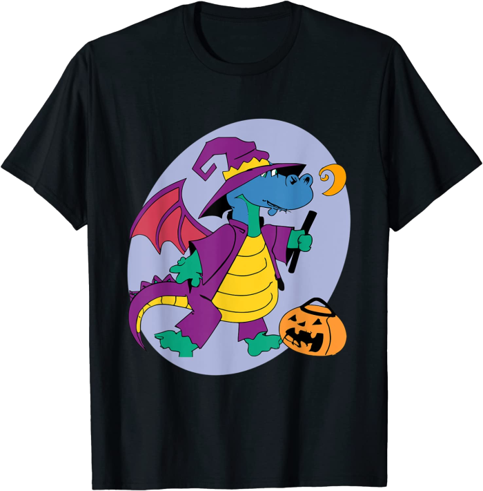 Cute Trick-or-Treat Dragon for Halloween T-Shirt