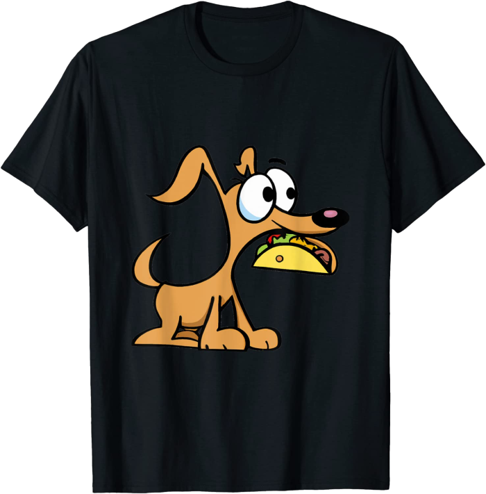 Dog with a Taco T-Shirt
