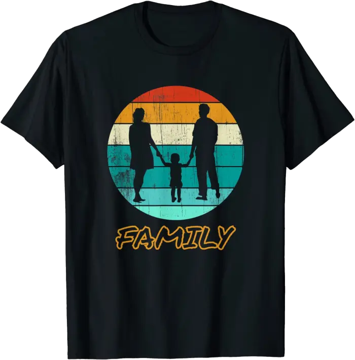 Family with Mother, Father, and Child T-Shirt