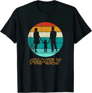 Family with Mother, Father, and Child T-Shirt