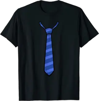 Formal Blue Necktie Halloween Costume T-Shirt