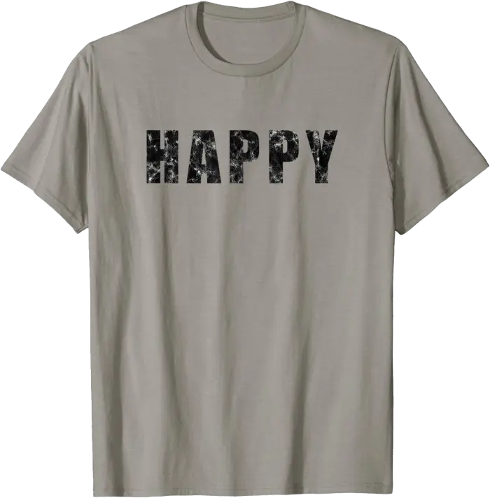 Happy Text T-Shirt