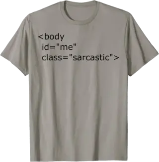 Light HTML Web Designer and Web Developer T-Shirt
