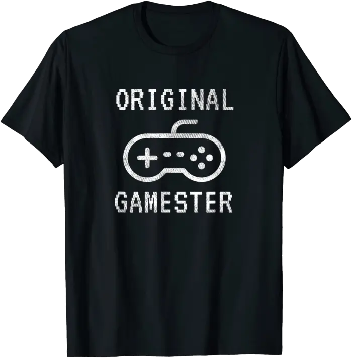Original Gamester T-Shirt with Video Game Controller