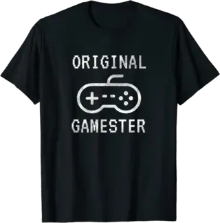 Original Gamester with Video Game Controller T-Shirt