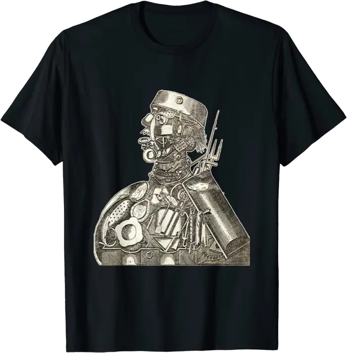 Vintage Cybernetic Cyborg from Science Fiction T-Shirt