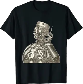 Vintage Cybernetic Cyborg from Science Fiction T-Shirt