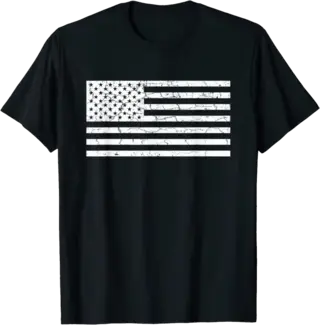 White American Flag T-Shirt